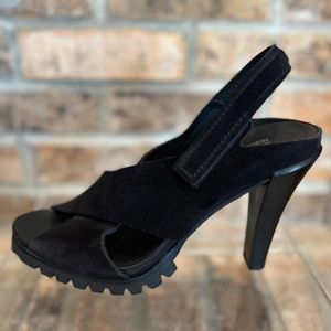 PEDRO GARCIA * Yuval Slingback Suede Sandals * Size 9